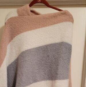 Women Cloak Tassels Knit Sweater Batwing Poncho Pullover